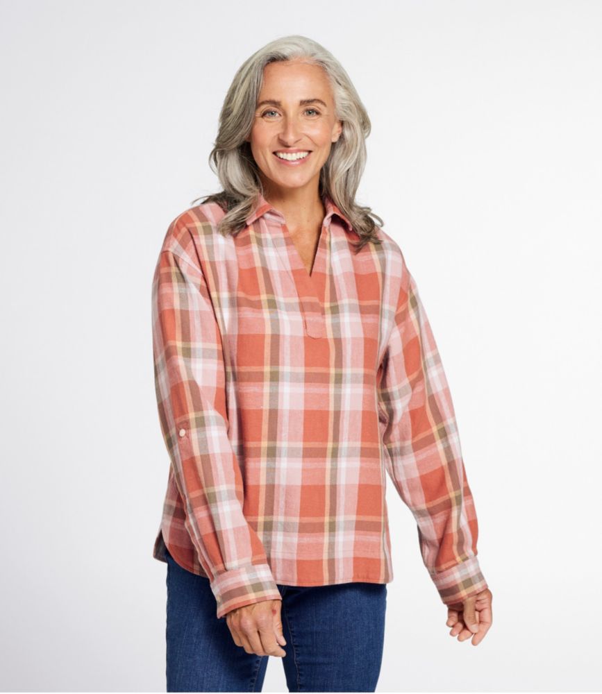 Women's Signature Relaxed Hemp-Blend Popover Shirt