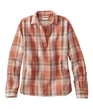 Women's Signature Relaxed Hemp-Blend Popover Shirt, New