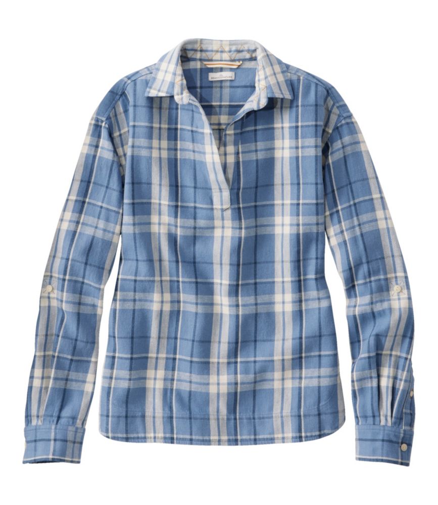 Women's Signature Relaxed Hemp-Blend Popover Shirt