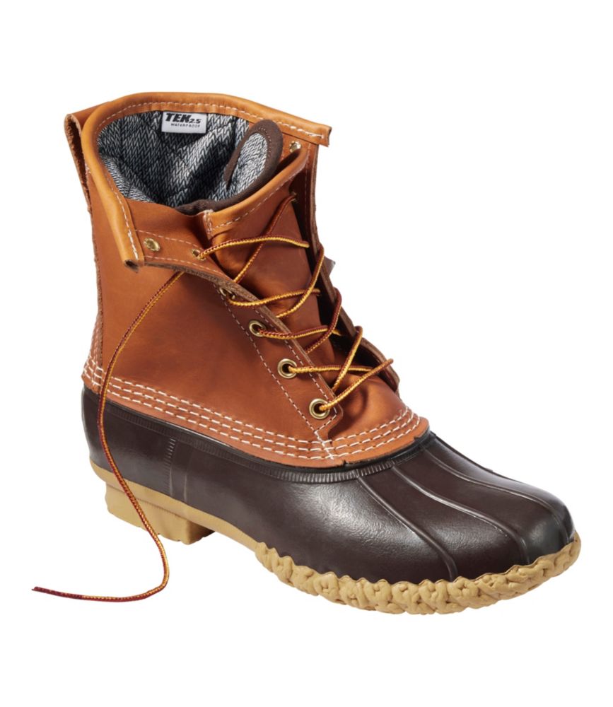 Women's Bean Boots, 8" Waterproof/Insulated, Tan/Bean Boot Brown/Gum, small image number 6