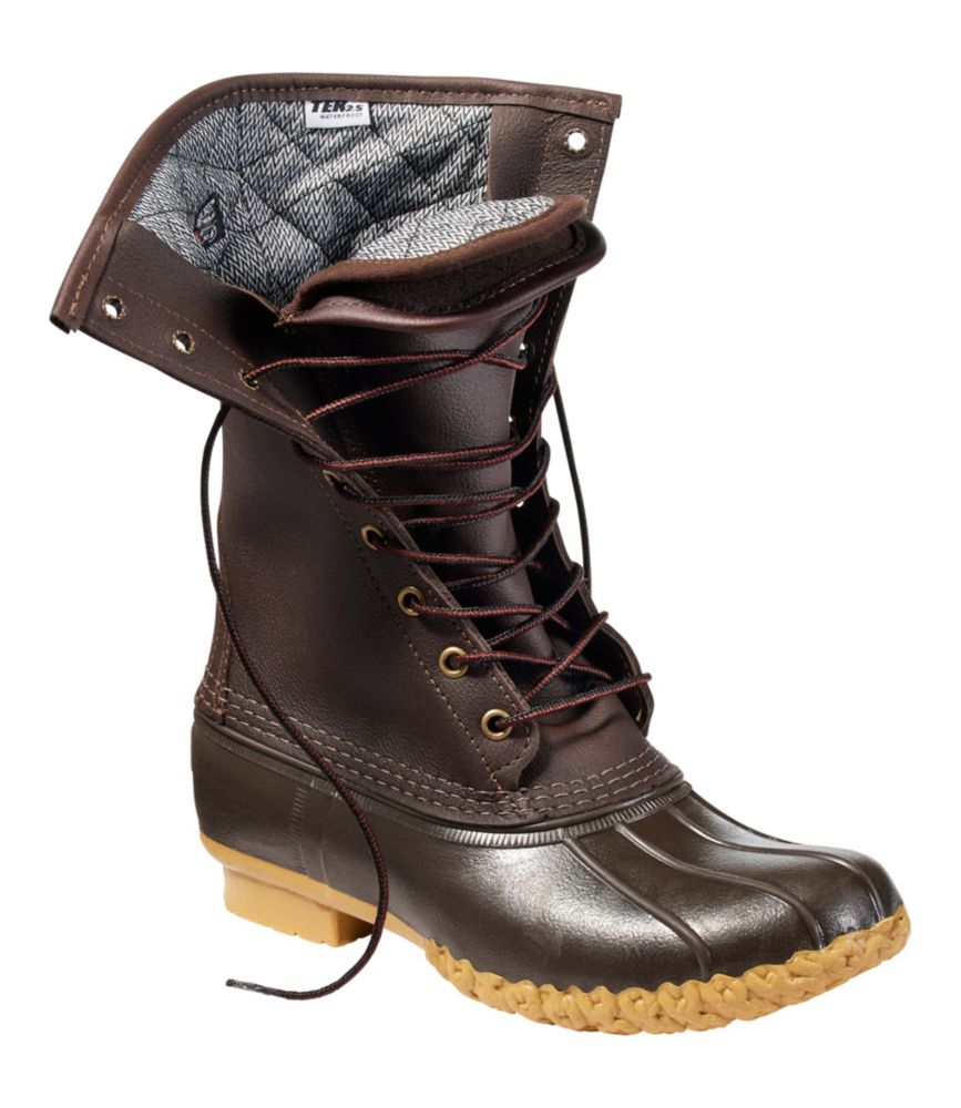 Women's Maine Hunting Shoes, 10" Waterproof Insulated, Brown/Brown, small image number 6