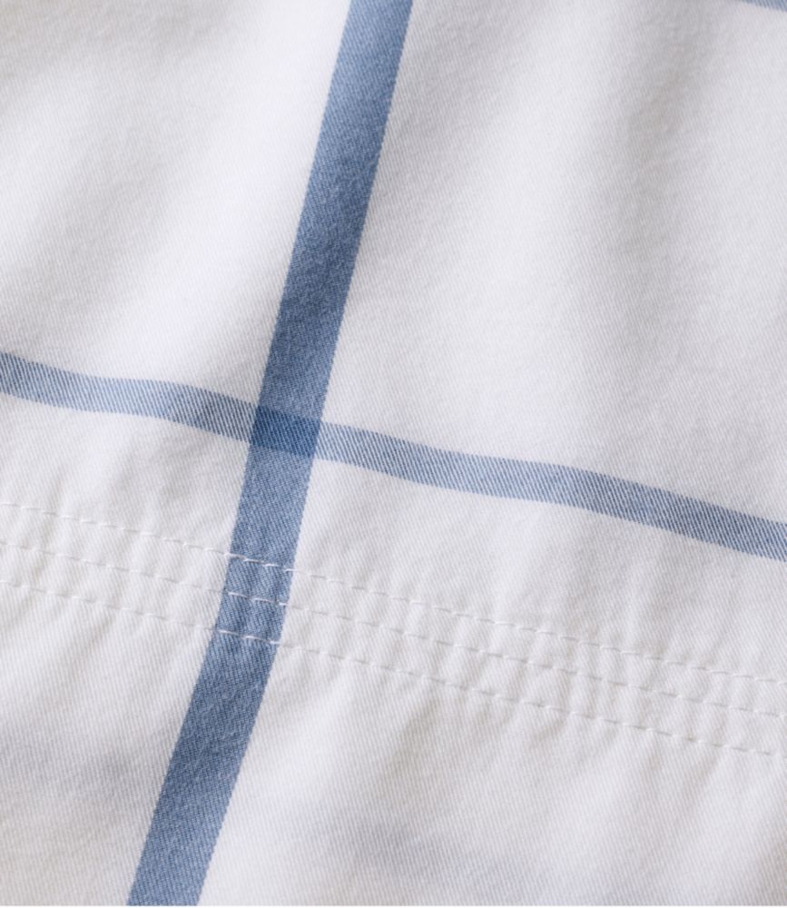 Peached Cotton Sheet Collection, Windowpane, Sea Salt Windowpane, small image number 4