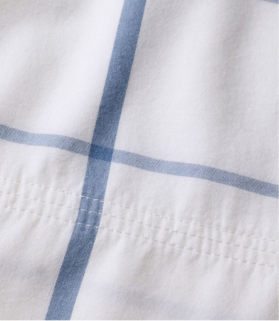 Peached Cotton Sheet Collection, Windowpane