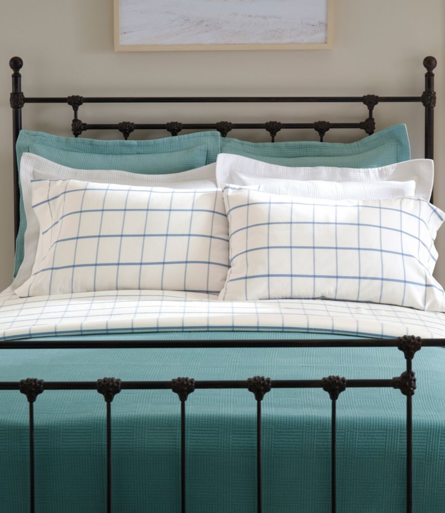 Peached Cotton Sheet Collection, Windowpane