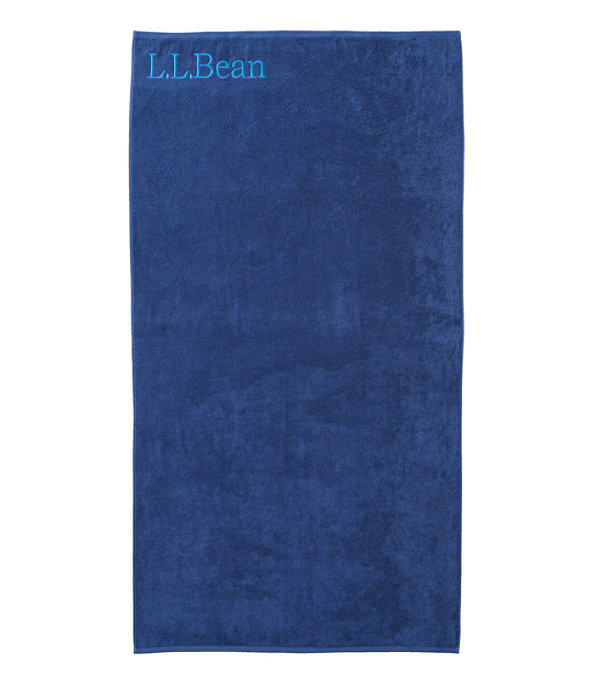 Seaside Beach Towel, Solid, Ocean Blue, large image number 0