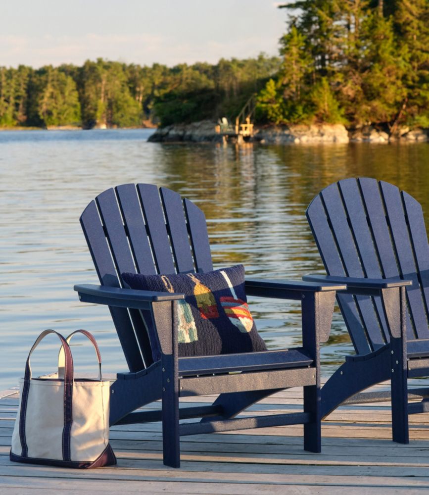 Indoor/Outdoor Hooked Pillow, Buoys