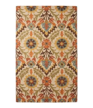 Woodland Wool Hooked Rug, New