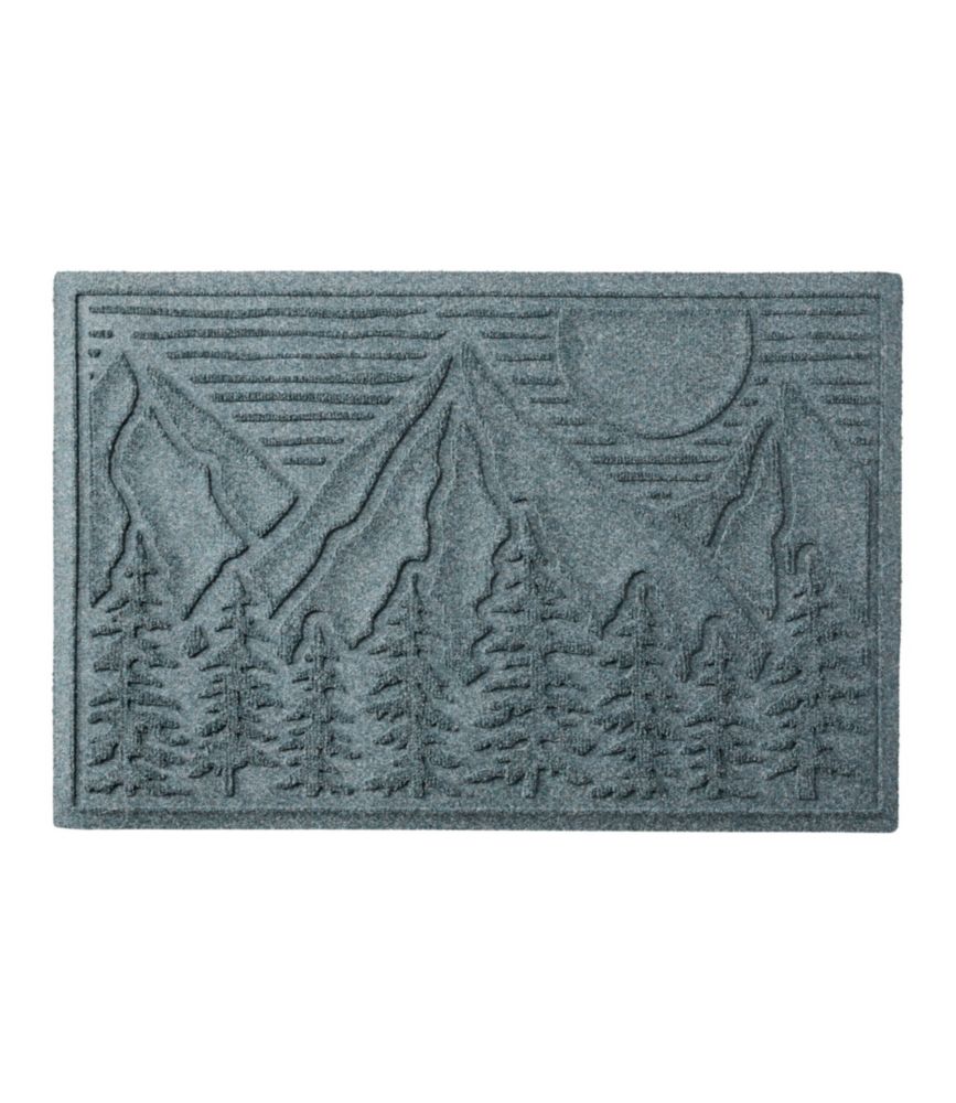 Everyspace Recycled Waterhog Doormat, Treeline, Bluestone, small image number 1