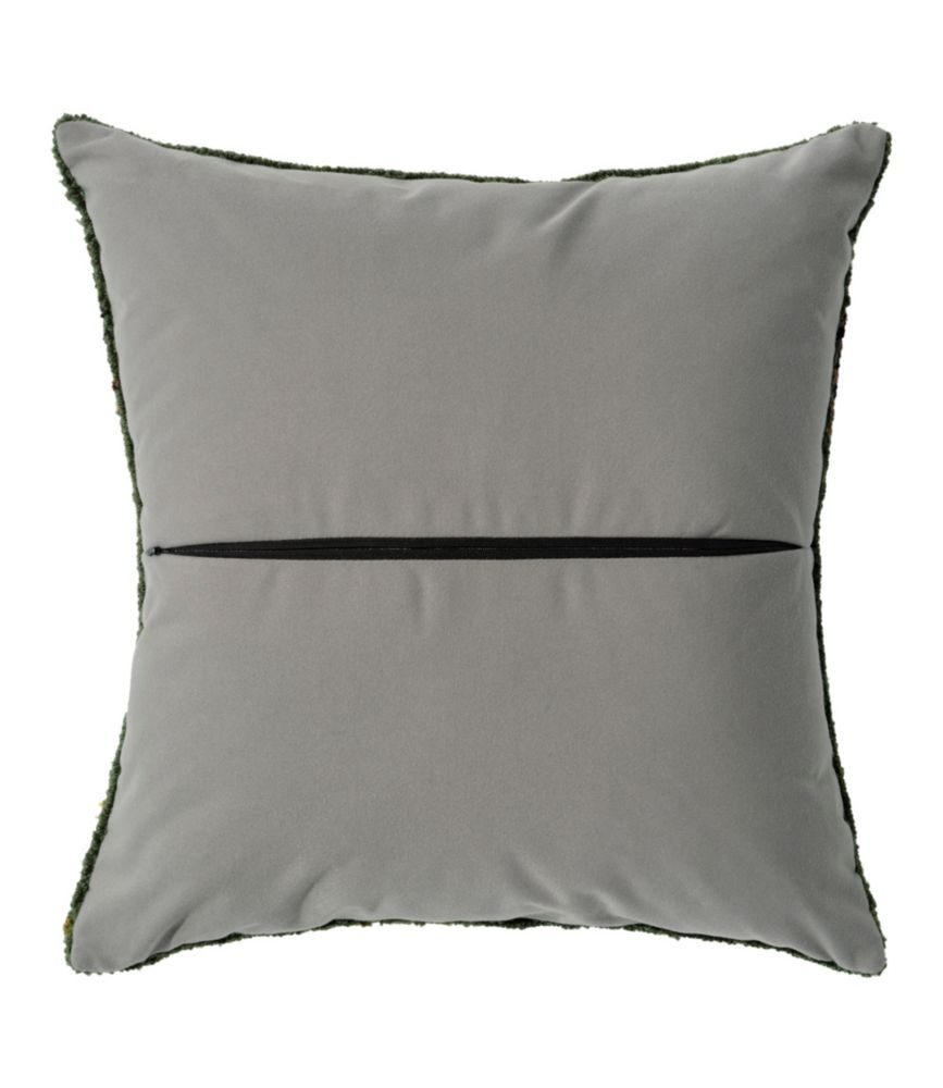 Indoor/Outdoor Hooked Pillow, Owls