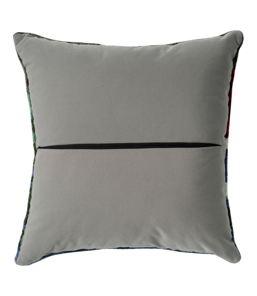 Indoor/Outdoor Hooked Pillow, Camping Trip, Multi, small image number 3