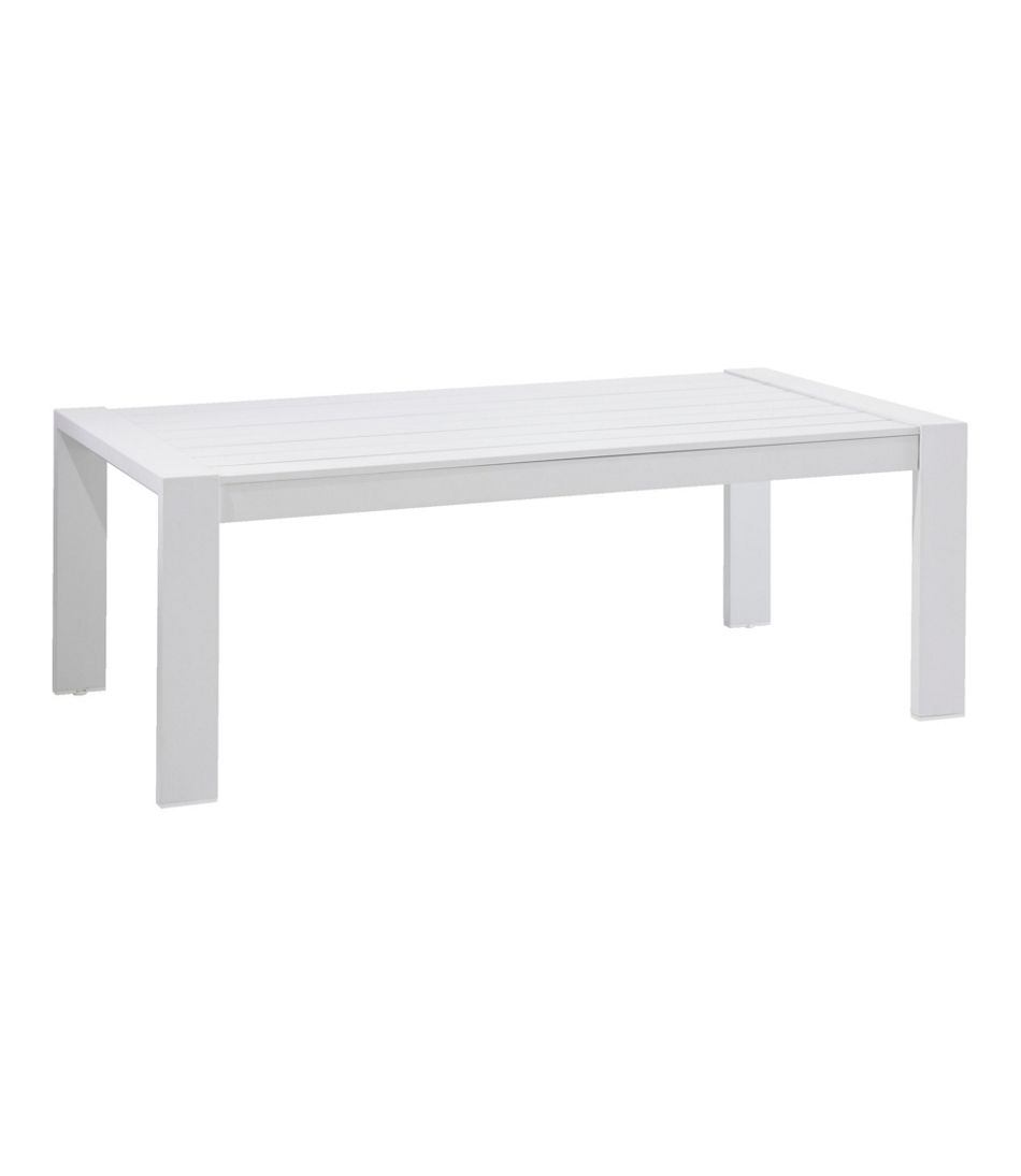 White Aluminum Deep Seating Coffee Table