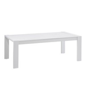 White Aluminum Deep Seating Coffee Table