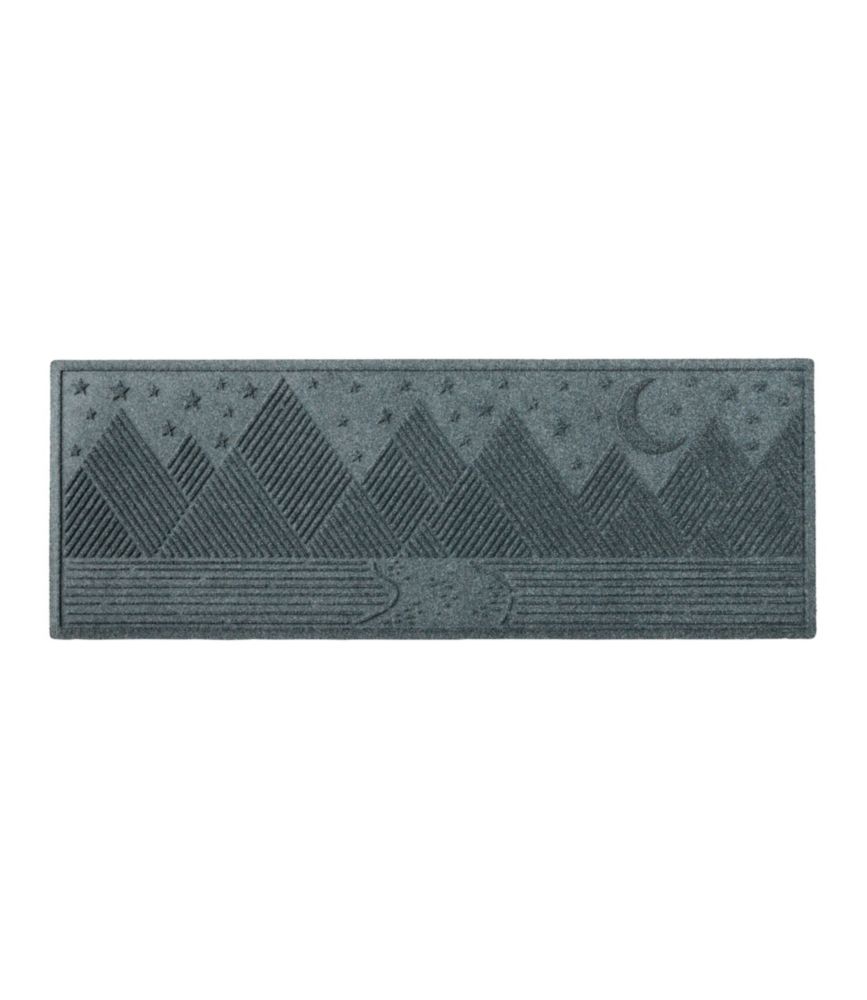 Everyspace Recycled Waterhog Runner, Twilight Mountain Range, Bluestone, small image number 1