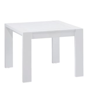 White Aluminum Deep Seating Side Table