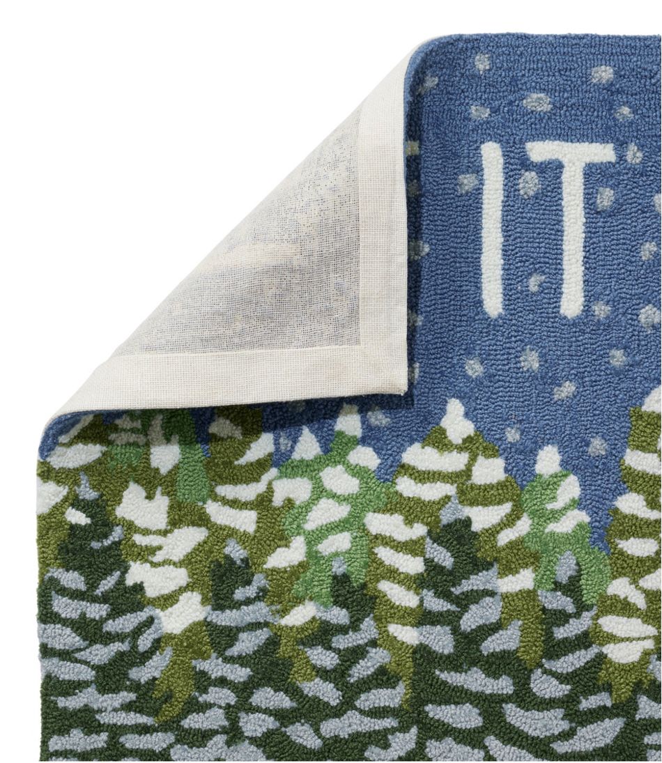 Indoor/Outdoor Vacationland Rug, Frosted Trees