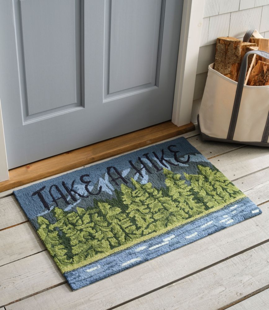 Indoor/Outdoor Vacationland Rug, Lakeside Mountain Scene, Multi, small image number 4