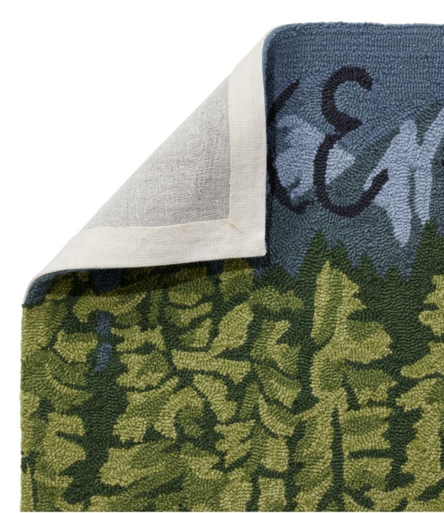 Indoor/Outdoor Vacationland Runner, Lakeside Mountain Scene