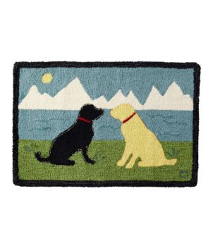 Wool Hooked Novelty Rug, Lakeside Labs, New