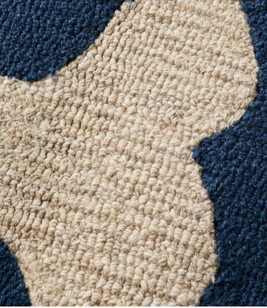 Wool Hooked Novelty Runner, Whale