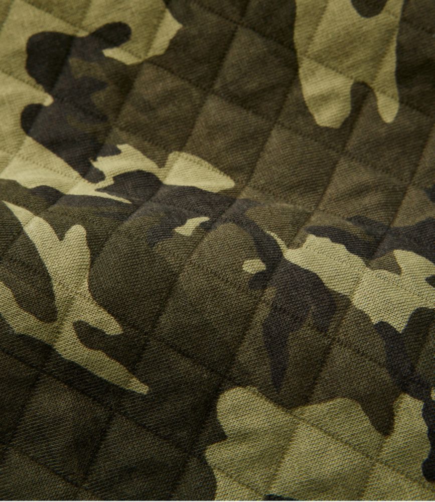 Women's Quilted Sweatshirt, Crewneck Pullover Print