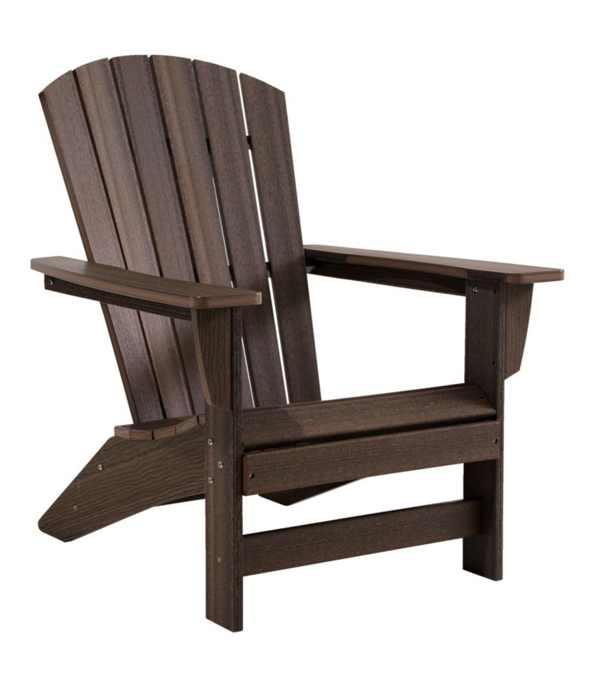 Recycled Poly Lumber Adirondack Chair, Shellback