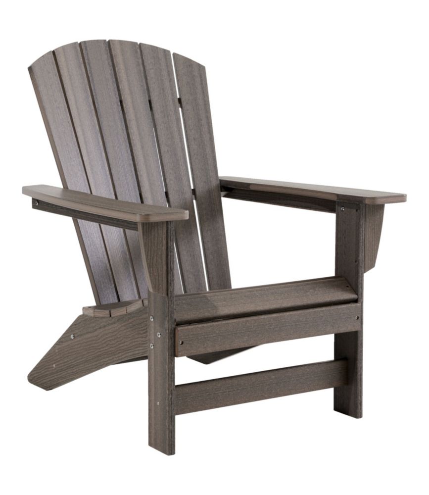 Recycled Poly Lumber Adirondack Chair, Shellback