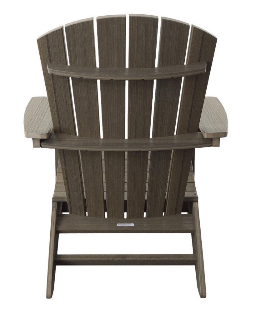 Recycled Poly Lumber Adirondack Chair, Shellback