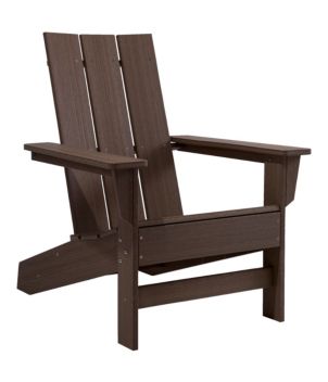 Recycled Poly Lumber Adirondack Chair, Square Back