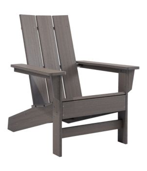 Recycled Poly Lumber Adirondack Chair, Square Back, New