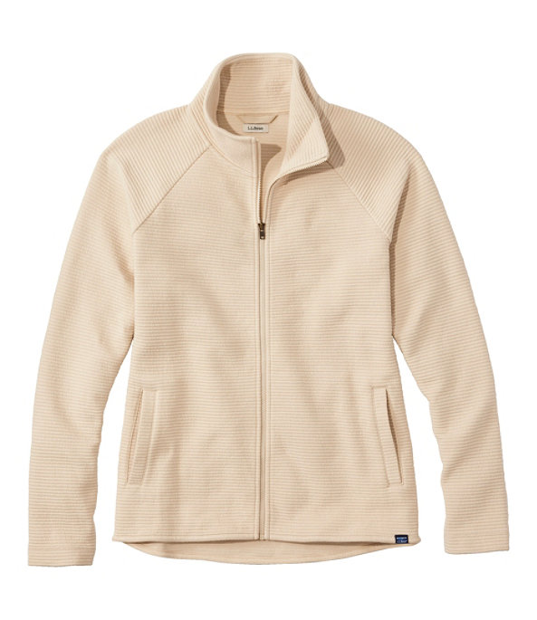 Lakewashed Double-Knit Full Zip , Oatmeal, large image number 0