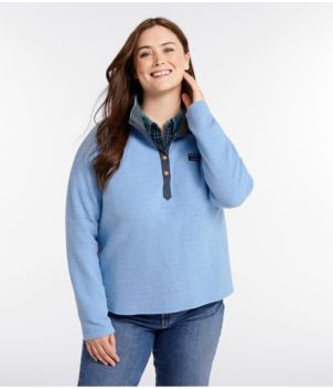 Women's Lakewashed Double-Knit Quarter-Snap