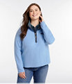 Lakewashed Double-Knit 1/4 Snap Women's Regular, Dusty Teal Heather, small image number 1