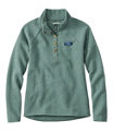 Lakewashed Double-Knit Quarter-Snap , Deep Sea Green Heather, small image number 0