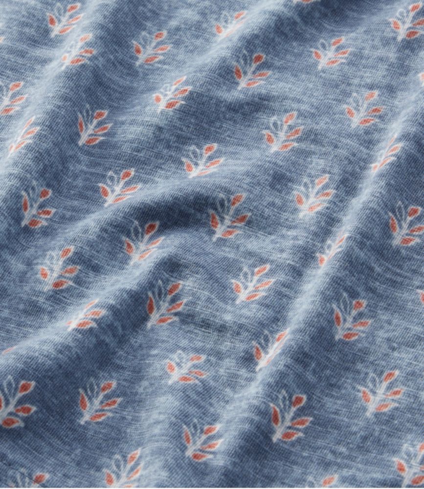 Women's Camden Hills Tee, Three-Quarter-Sleeve Print, Indigo Sunwashed Batik, small image number 6