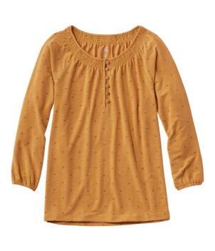 Women's Camden Hills Tee, Three-Quarter-Sleeve Print