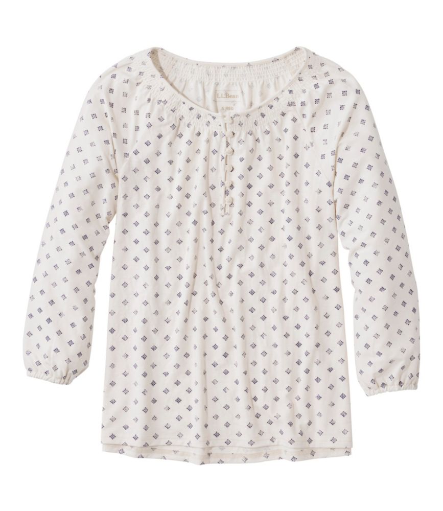 Cream/Indigo Block Dot