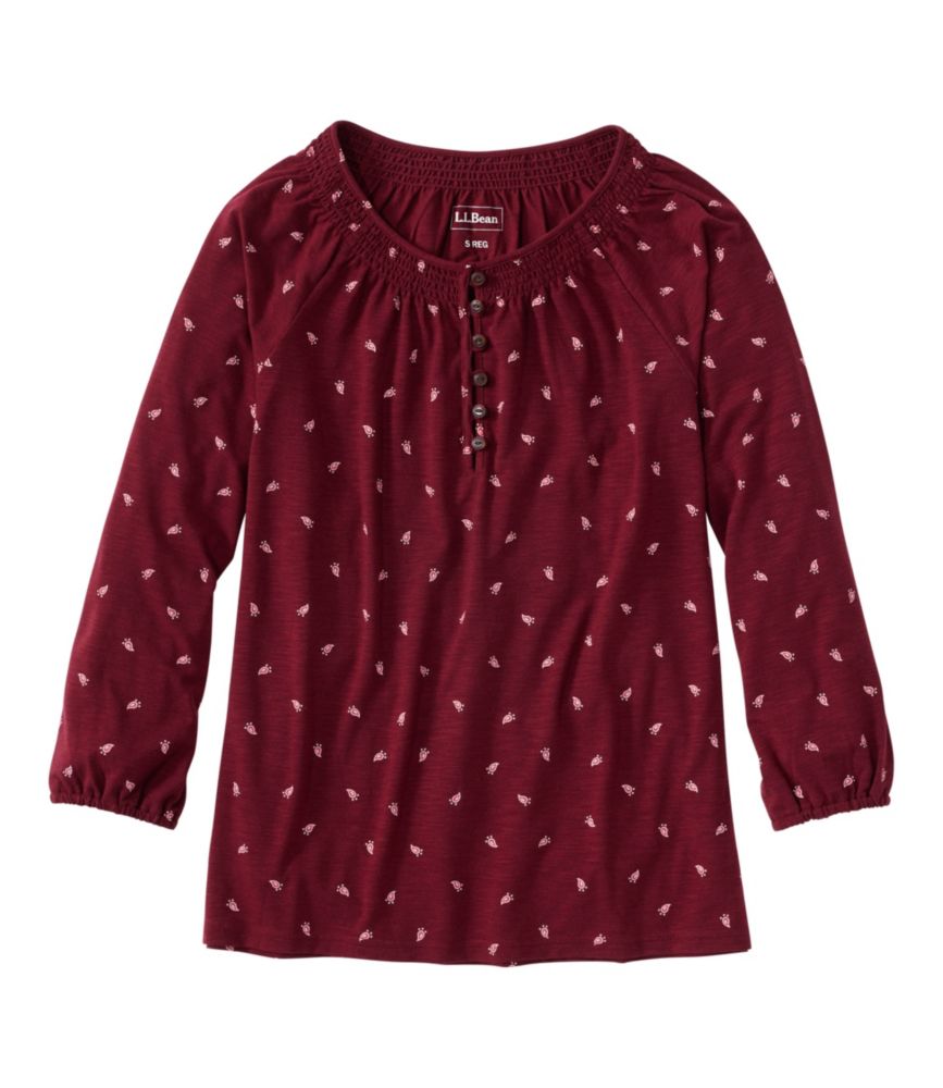 Women's Camden Hills Tee, Three-Quarter-Sleeve Print