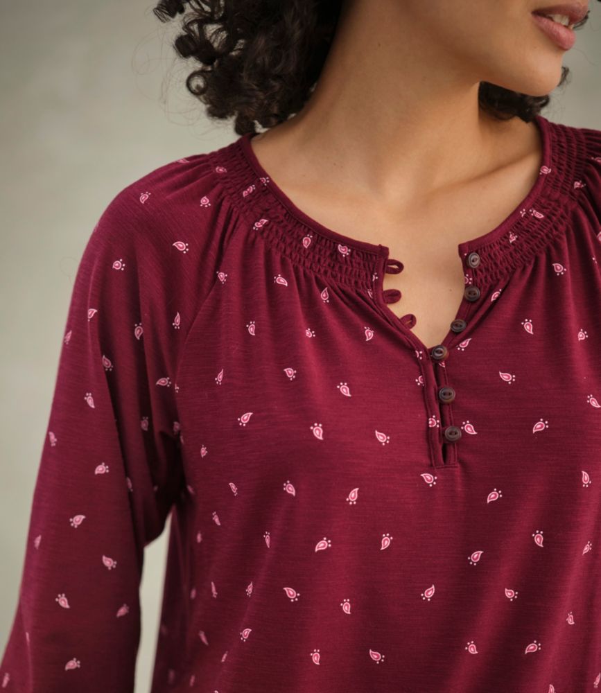 Women's Camden Hills Tee, Three-Quarter-Sleeve Print