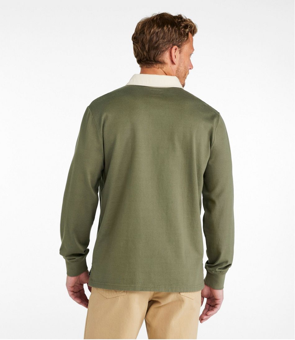 Men's Bean's Vintage Soft Rugby, Embroidered | Shirts at Men's Bean's Vintage Soft Rugby, Embroidered | Shirts at