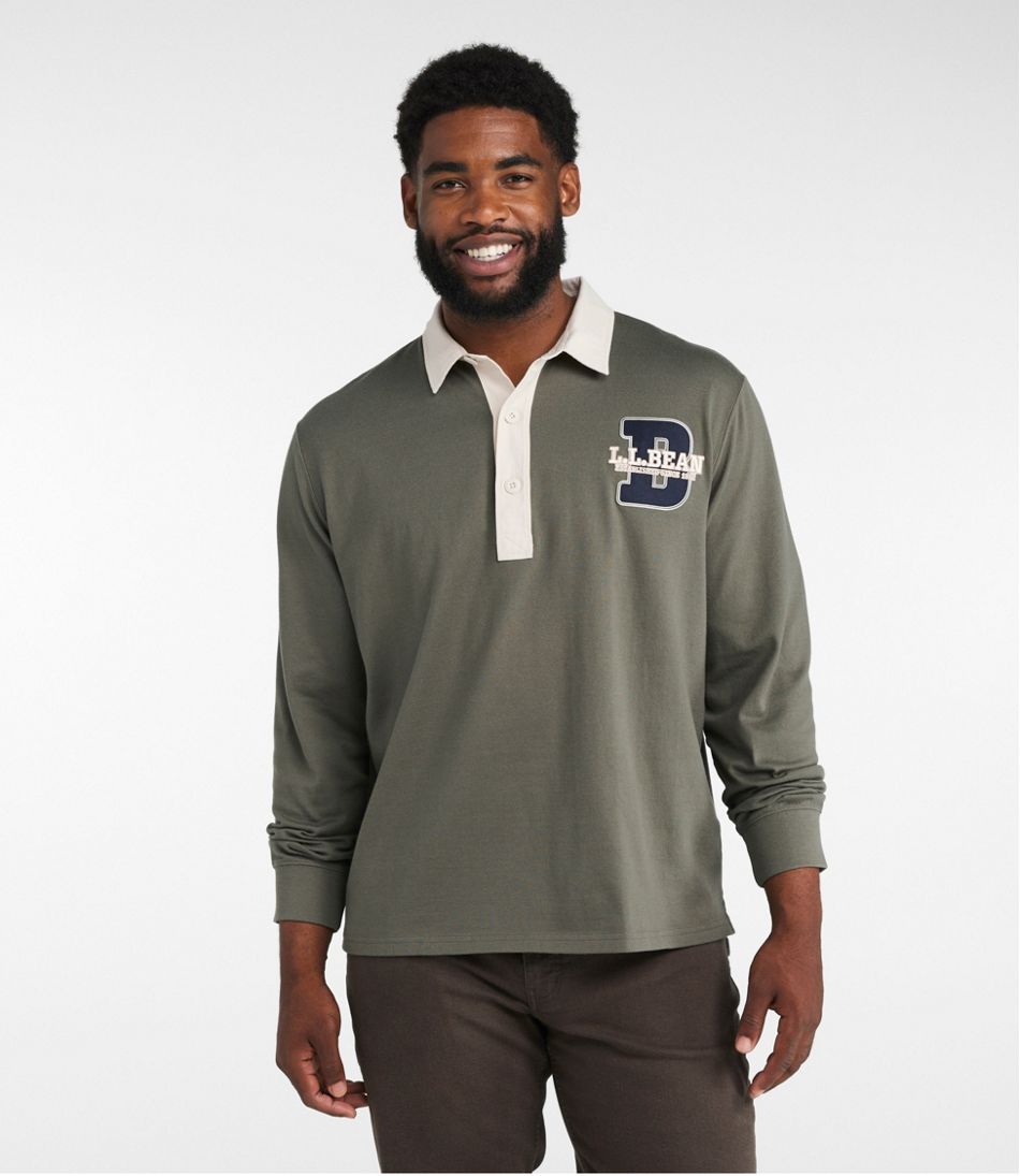 Men's Bean's Vintage Soft Rugby, Embroidered | Shirts at Men's Bean's Vintage Soft Rugby, Embroidered | Shirts at