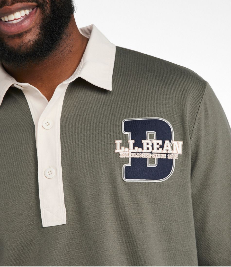Men's Bean's Vintage Soft Rugby, Embroidered | Shirts at Men's Bean's Vintage Soft Rugby, Embroidered | Shirts at