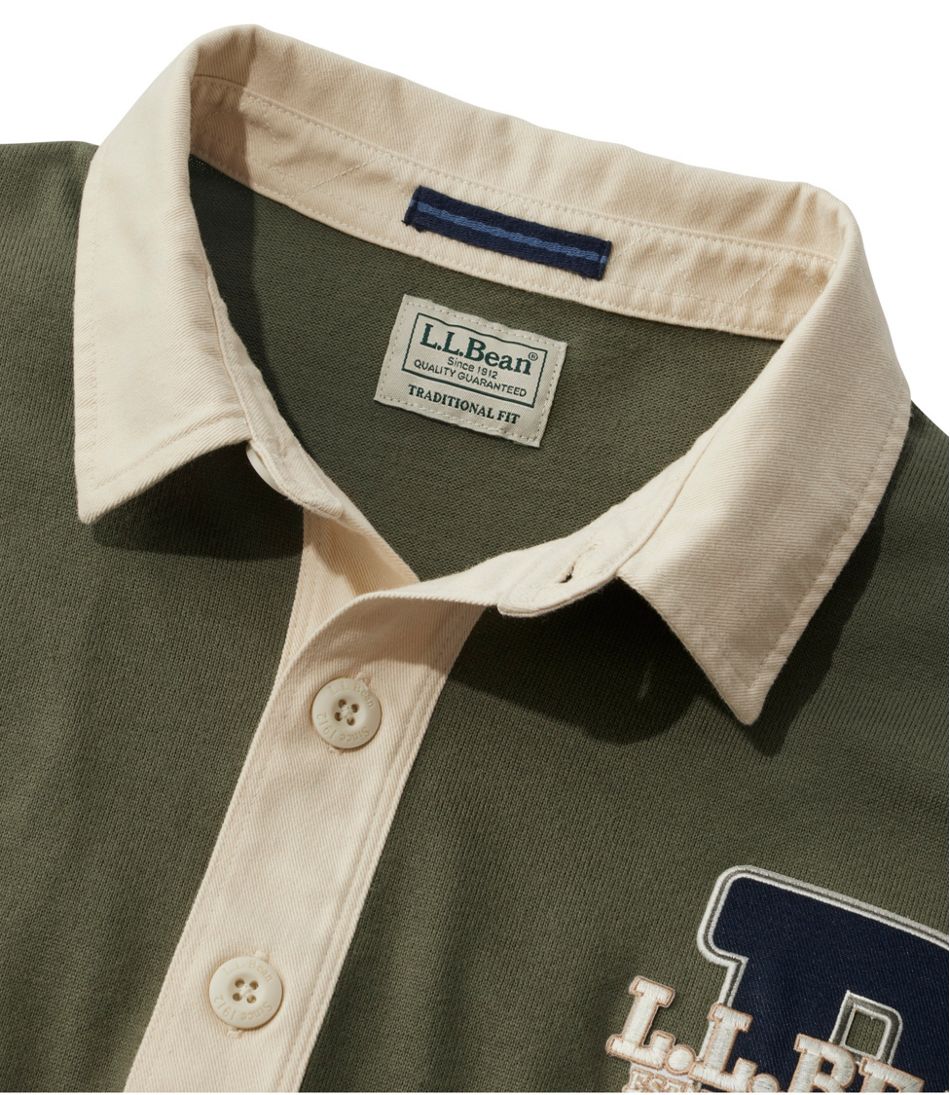 Men's Bean's Vintage Soft Rugby, Embroidered | Shirts at Men's Bean's Vintage Soft Rugby, Embroidered | Shirts at
