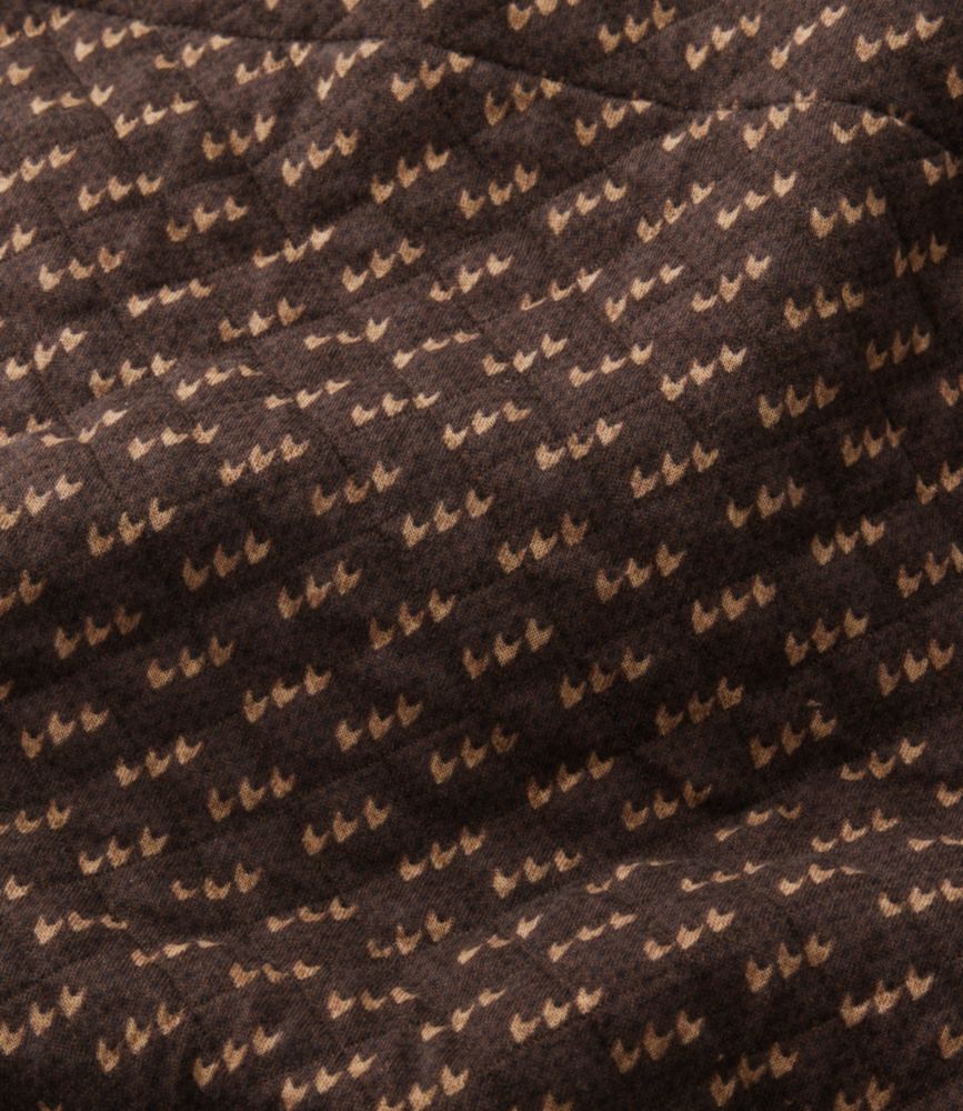 Men's Bean's Quilted Sweatshirt, Mockneck, Print