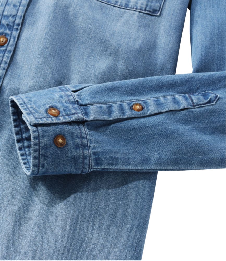 Women's L.L. Bean Heritage Washed Denim Shirt Dress