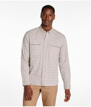 Men's Stonecoast Hemp Shirt, Long-Sleeve, Slightly Fitted Untucked Fit, Stripe