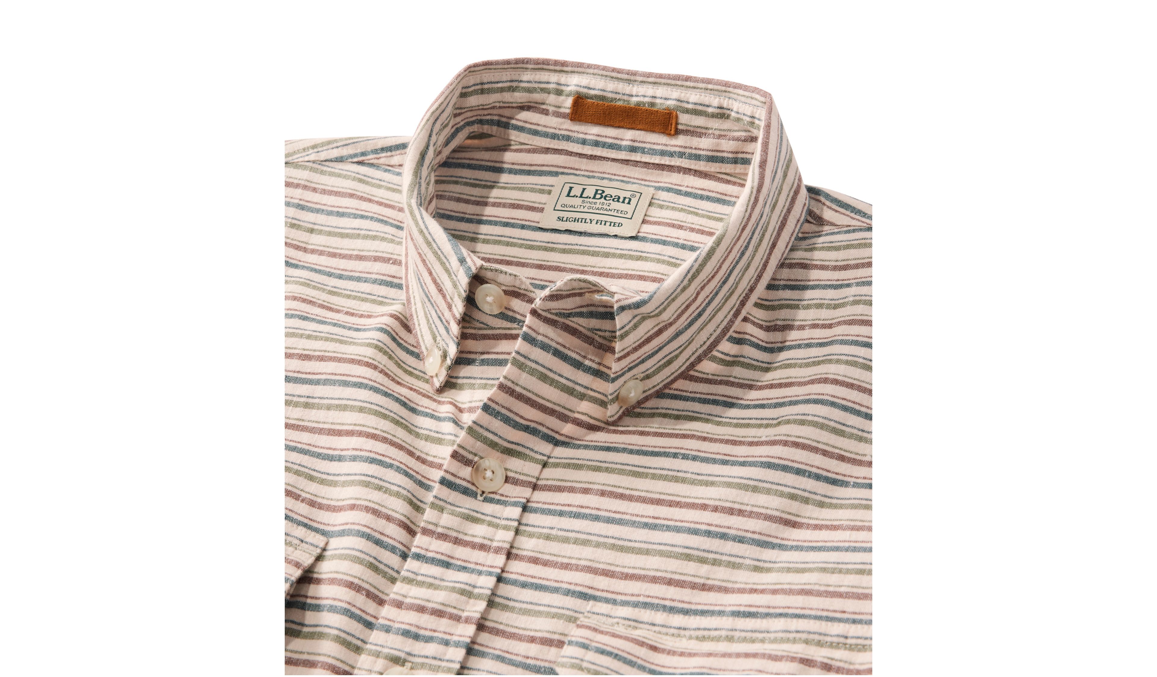 Men's Stonecoast Hemp Shirt, Slightly Fitted, Long-Sleeve, Stripe
