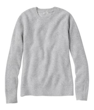 Women's Classic Cashmere Textured Sweater, Crewneck