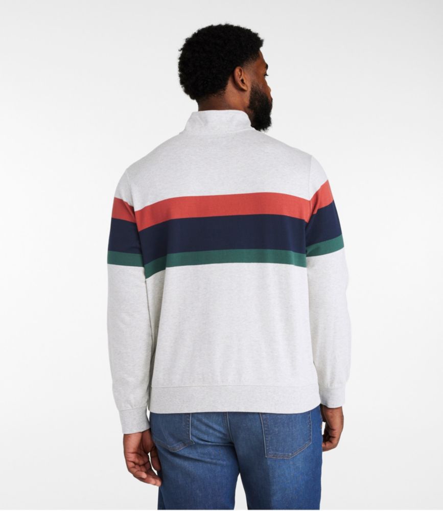 Men's Bean's Vintage Soft Rugby, Mockneck, Chest Stripe, Classic Navy/Sailcloth, small image number 5