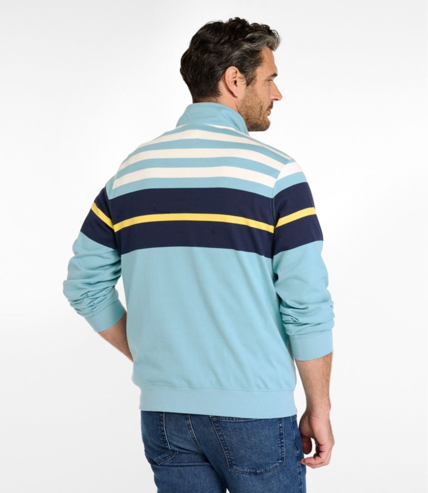 Men's Bean's Vintage Soft Rugby, Mockneck, Chest Stripe
