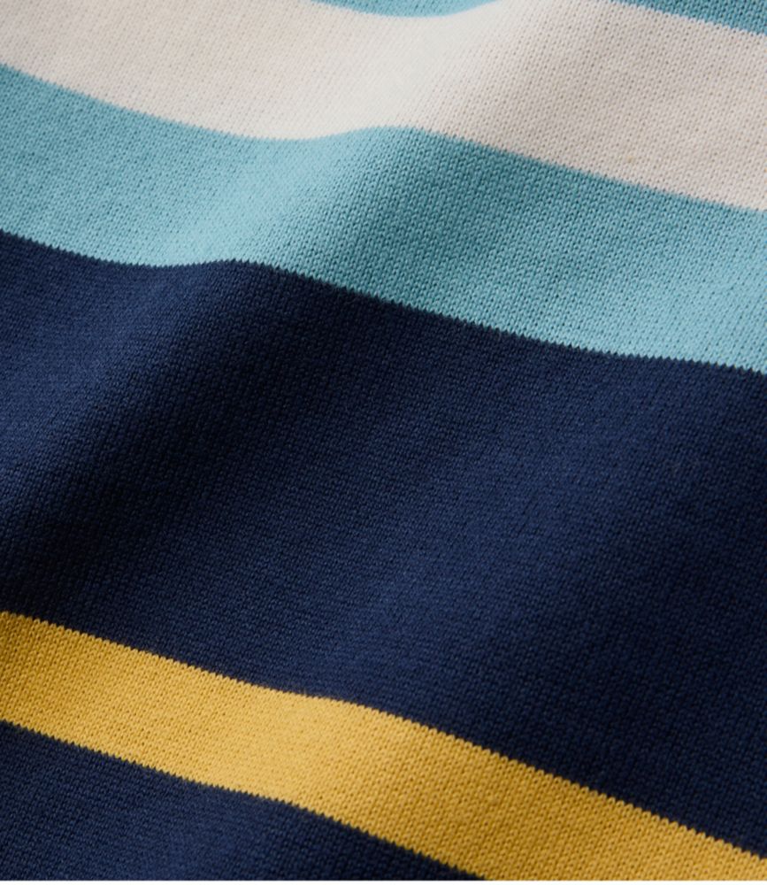 Men's Bean's Vintage Soft Rugby, Mockneck, Chest Stripe